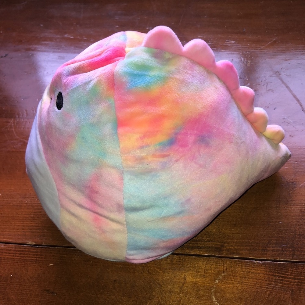 Squishmallows Dinosaur 7” Plush Pastel Tie Dye Happy & Light Blue Mad Gr… - Picture 4 of 10